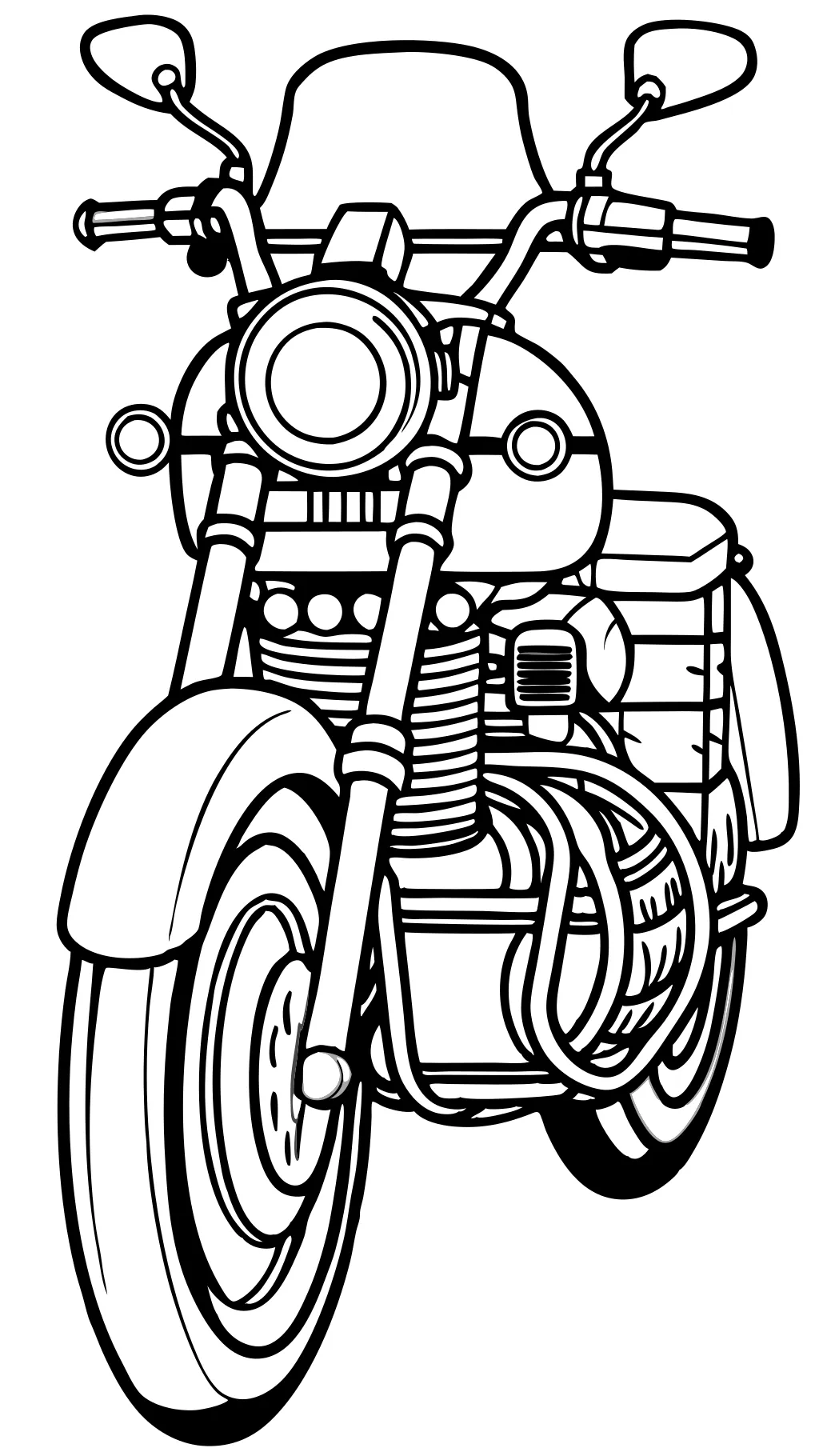 coloriages de moto